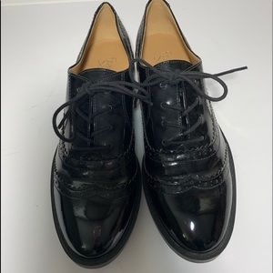 Franco Sarto  Leather Loafers Oxford Size 9.5 EUR 39.5 CM 26.5 Like New